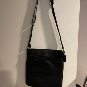 Coach Black Leather Messenger bag
